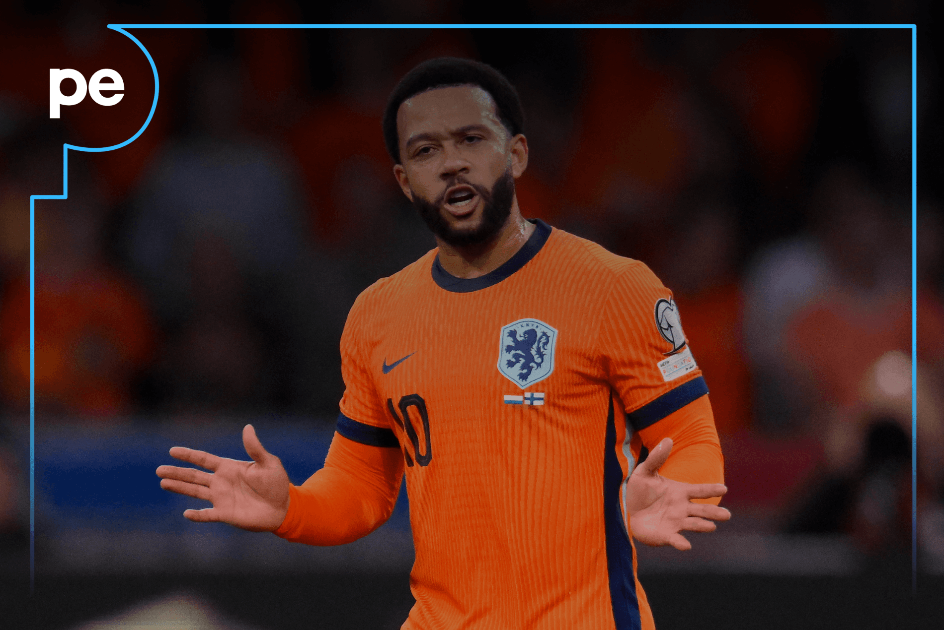 Memphis Depay; um jogando pela Holanda e outro no Corinthians