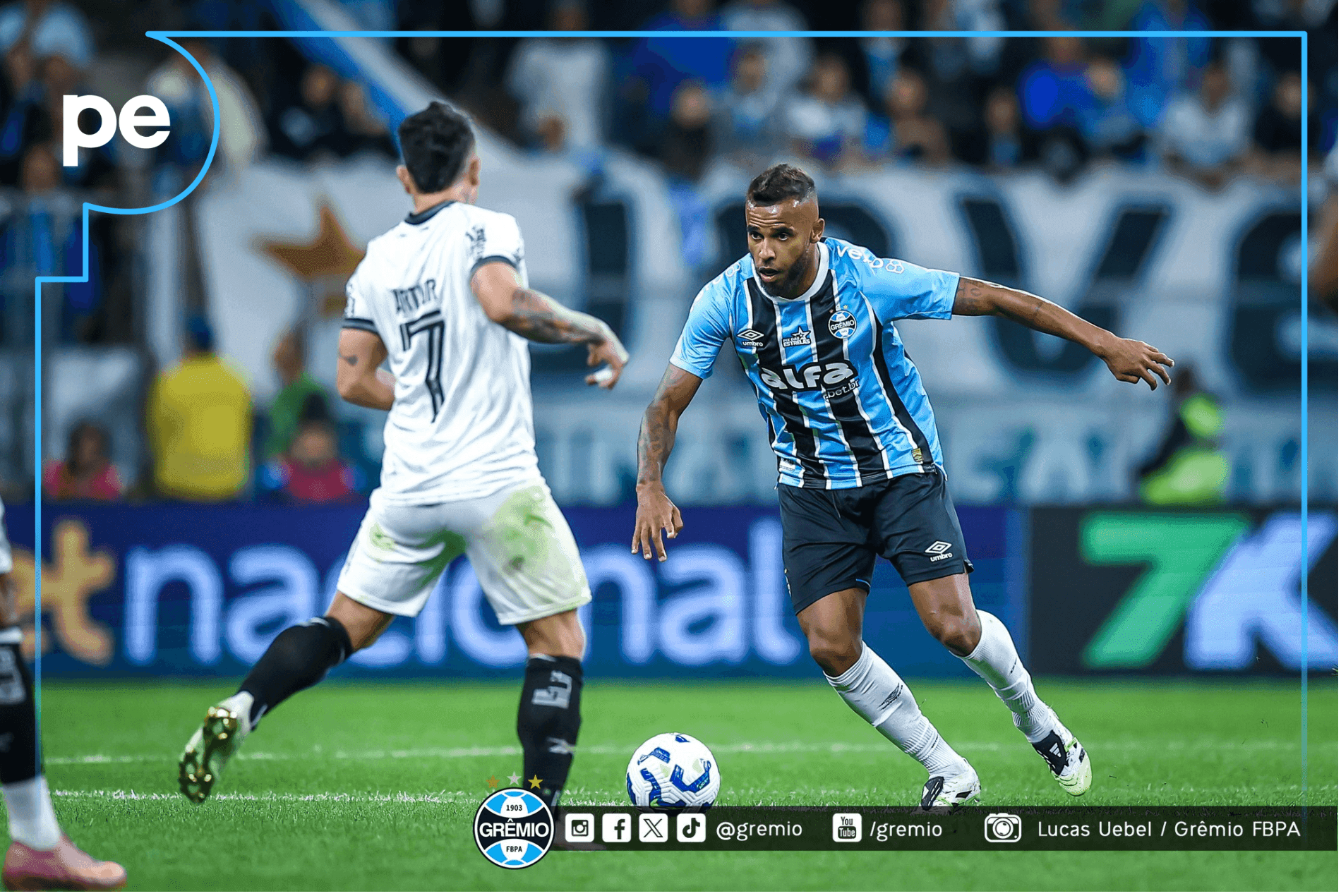 AS ESCALAÇÕES DE BOTAFOGO E GRÊMIO em jogo da 35ª rodada do Brasileiro
