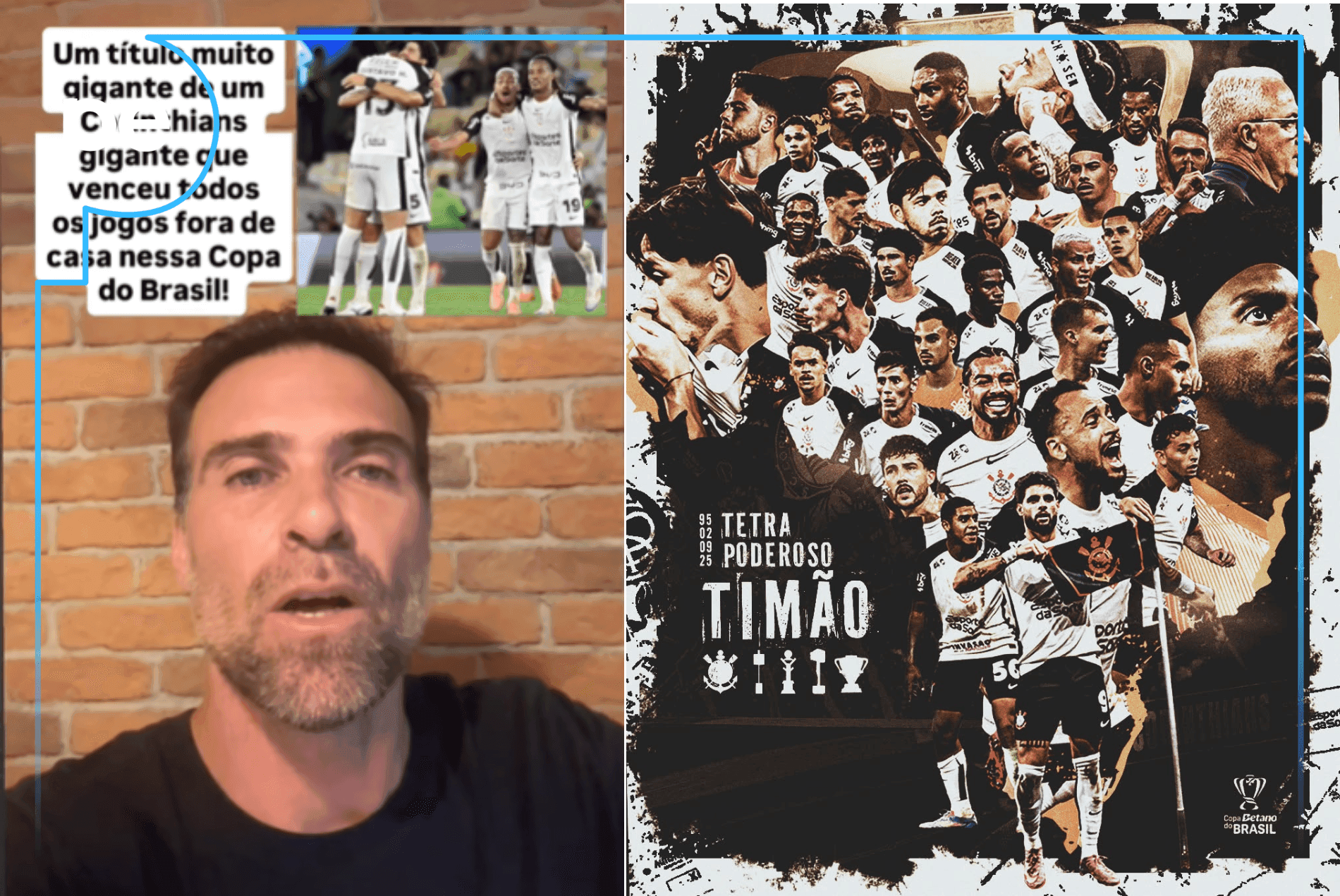 Pilhado ENALTECE TÍTULO do Corinthians na Copa do Brasil: "Venceu todas fora de casa"