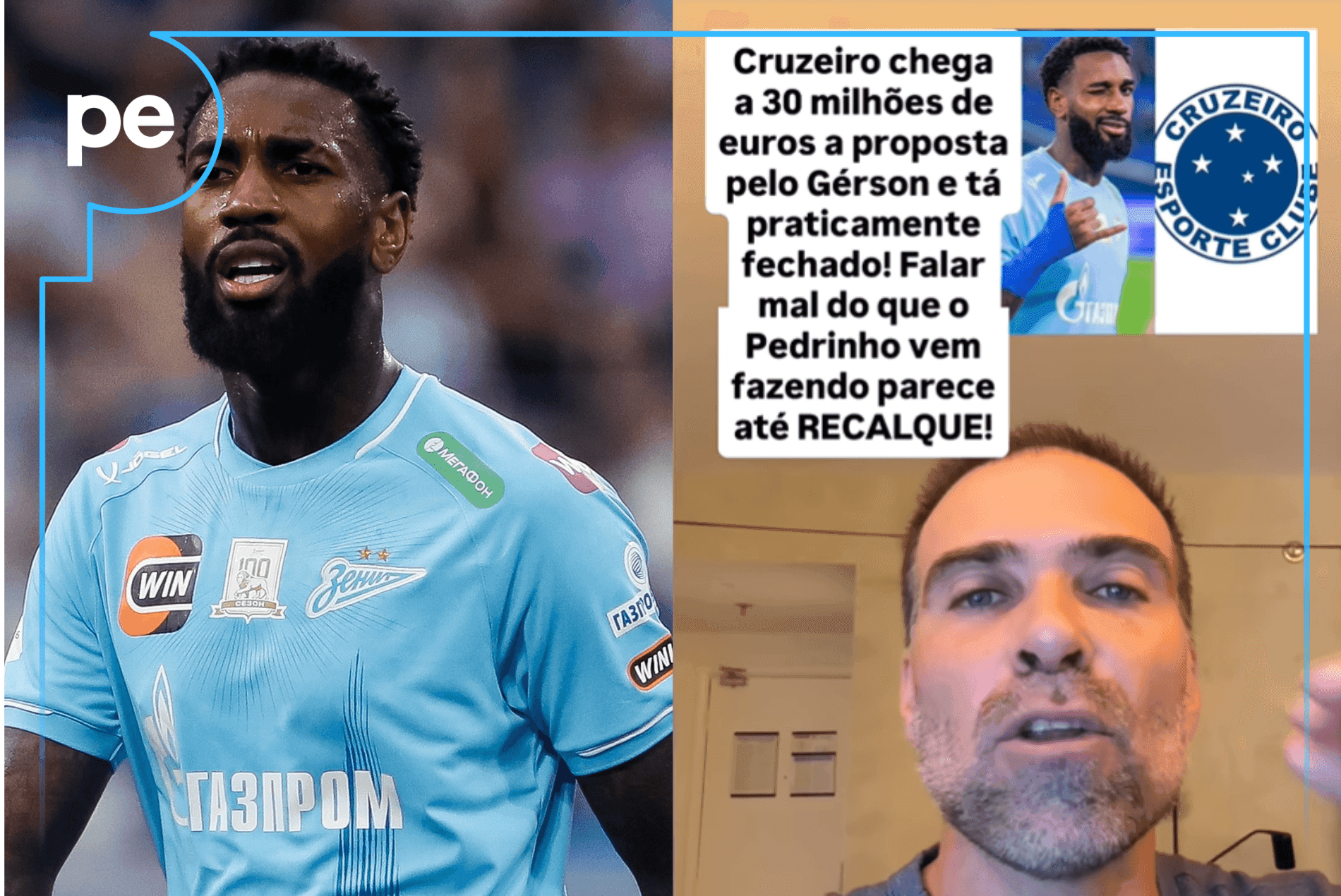 “É RECALQUE!”; Pilhado comenta CONTRATAÇÃO de Gerson para o Cruzeiro