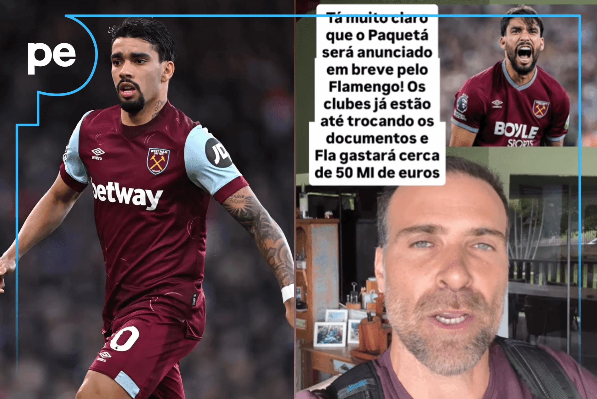 “ESTÁ CLARO QUE ESTÁ FECHADO”; Pilhado traz as últimas informações de Paquetá no Flamengo