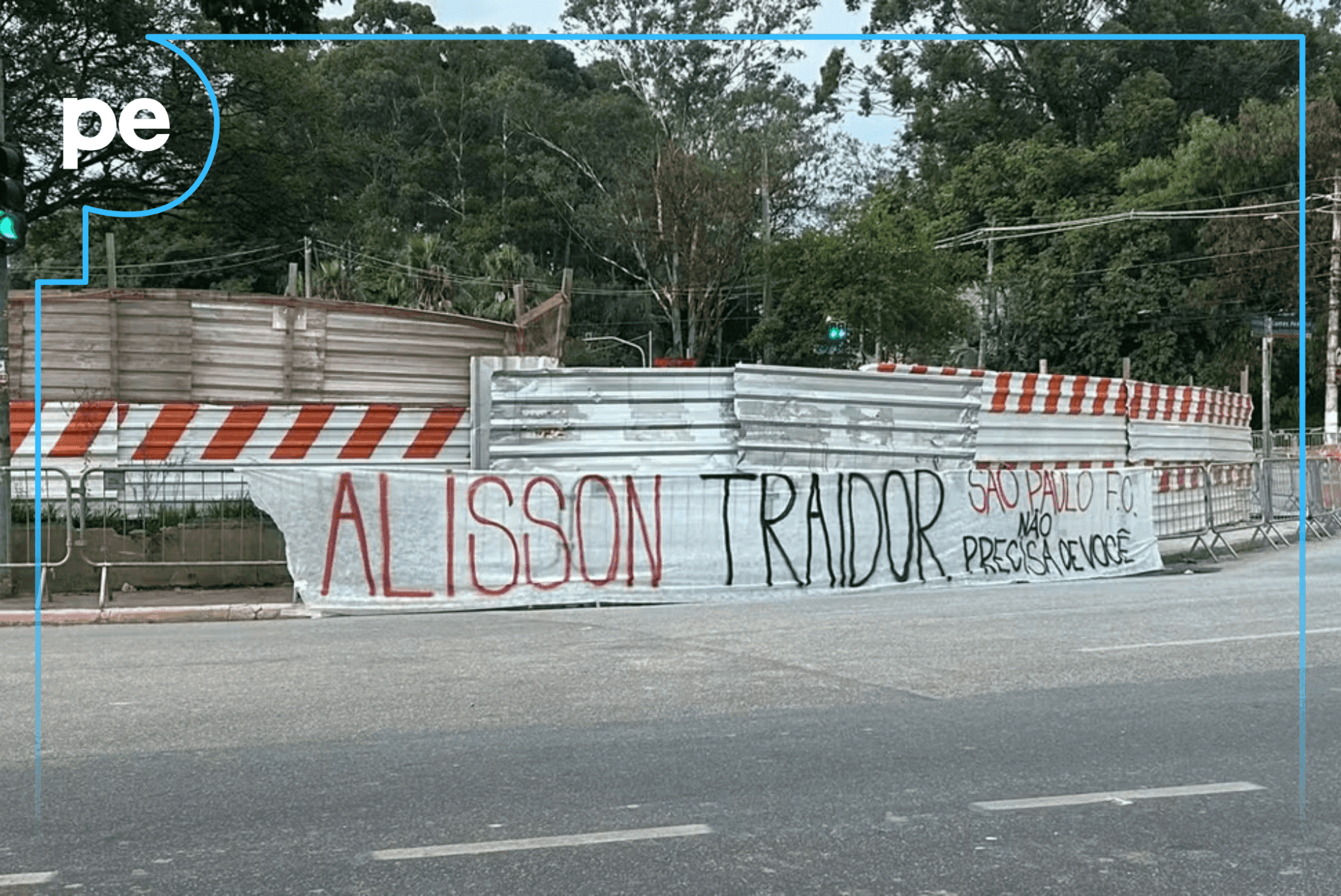 “TRAIDOR!”; Torcida do São Paulo PROTESTA contra Alisson antes de jogo diante do Flamengo