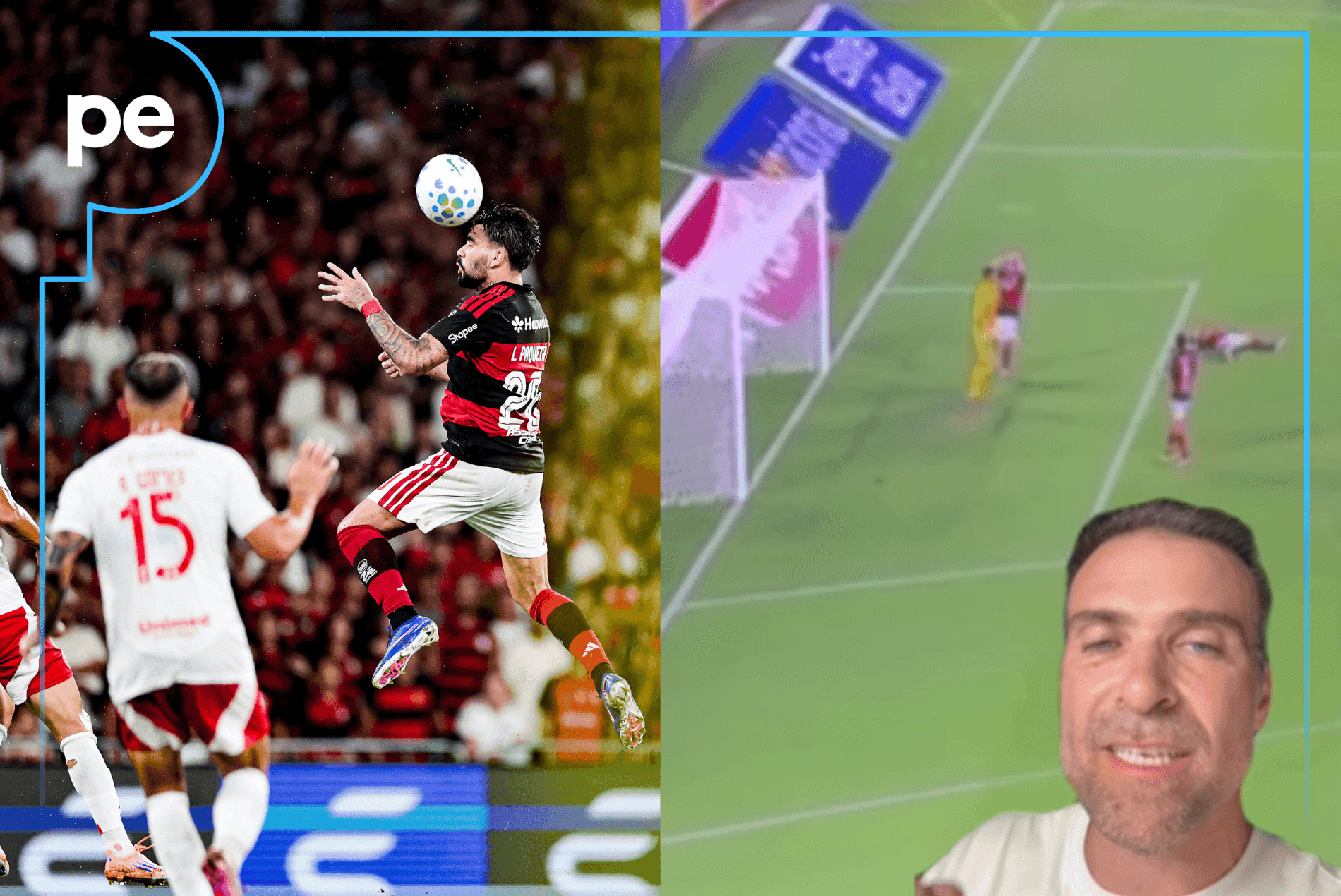 Pilhado ALFINETA FALTA DE LEITURA DE JOGO do Paquetá em CHANCE PERDIDA